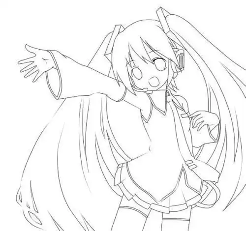 初音未来简笔画怎么画q版简笔画《初音未来》的画法教程初音未来简笔