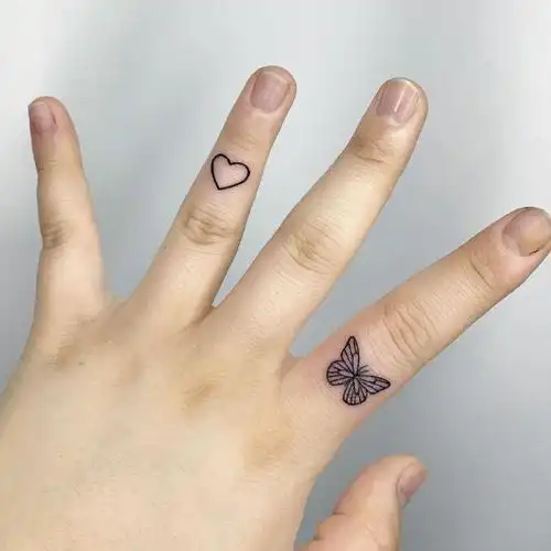 手指纹身男生女生都适合的手指小纹身2