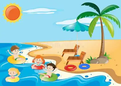 海参在海里孩子们在海里游泳照片