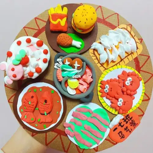 花生捏粘土年夜饭