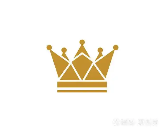 皇冠标志模板矢量图标插图