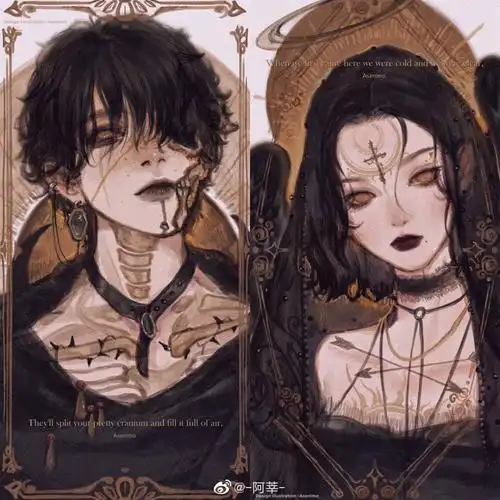 『神明系列手绘情头』