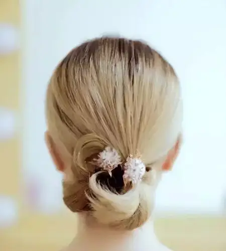 化妆技巧 短发新娘也可以玩盘发!