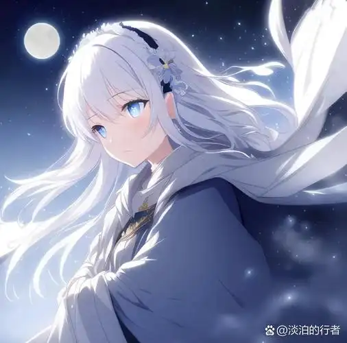 蓝色星空动漫头像 "世界上最温柔的情话,大概就是这四个字吧……我