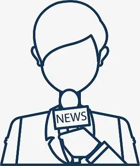 采访记者矢量小图标aipng卡通插图行业新闻播报团队png卡通记者播报
