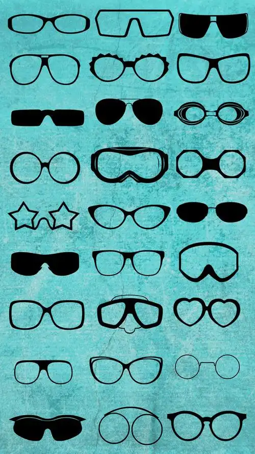 眼镜彩色贴纸