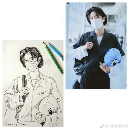 玖少年团肖战daytoy#我画的就是肖战#xz#肖战我喜欢你#是速写不是素描