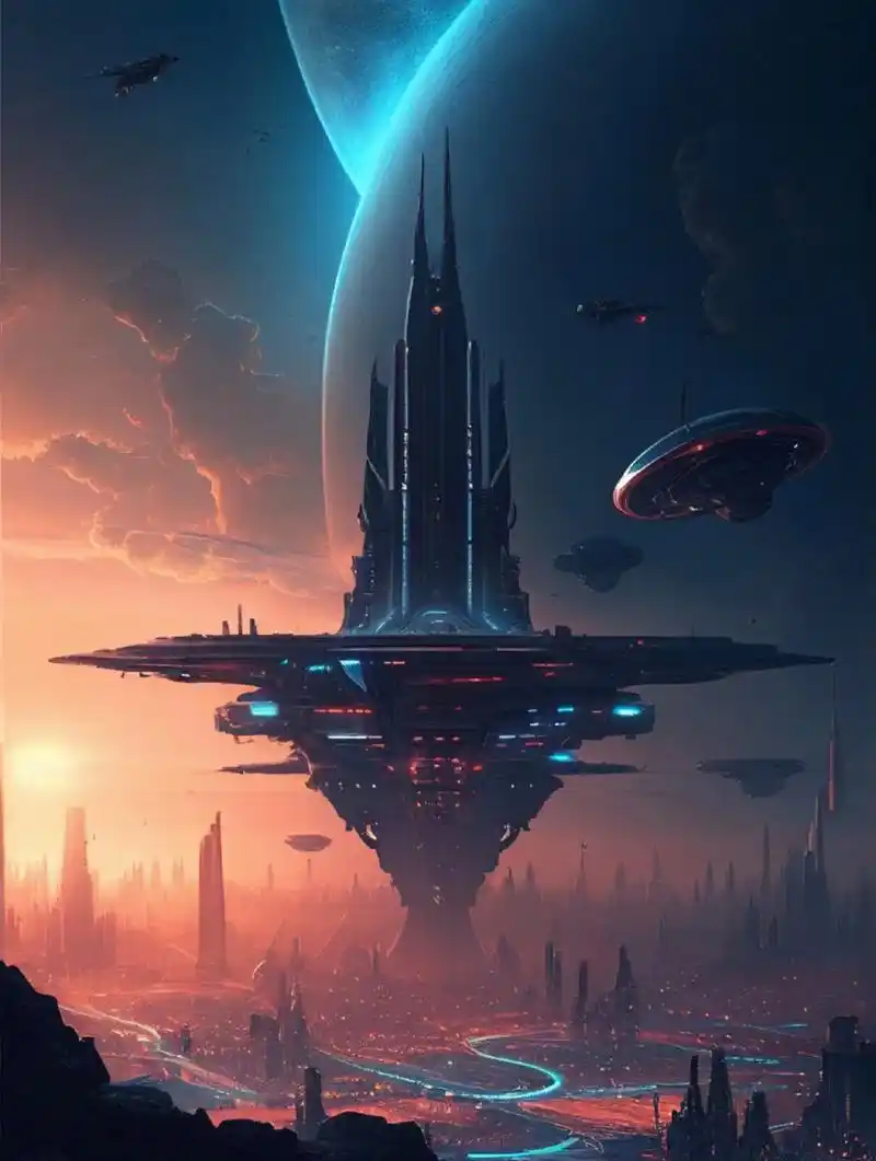 未来世界城市图#动漫