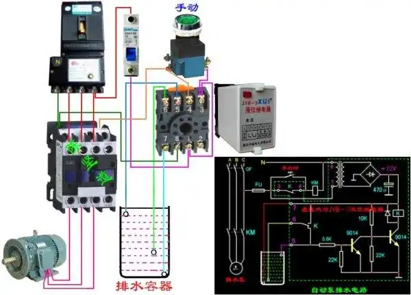 排污泵控制箱接线图