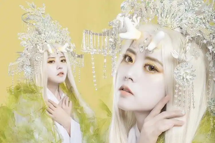 喜欢国风吗?来看手工娘用水钻和珍珠打造新式国潮头冠