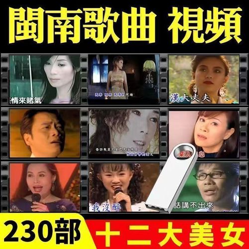 u盘带视频台语12大美女 汽车u盘32g十二大美女闽南语mp4歌曲340首