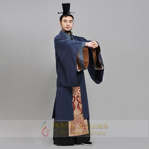 服装汉服男古装演出服改良汉代大臣书生成人礼直民族服装