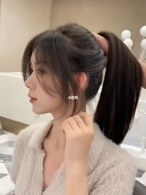 快看随意切换的万能刘海扎发必备刘海喜欢绑头发的女生你的知音刘海来