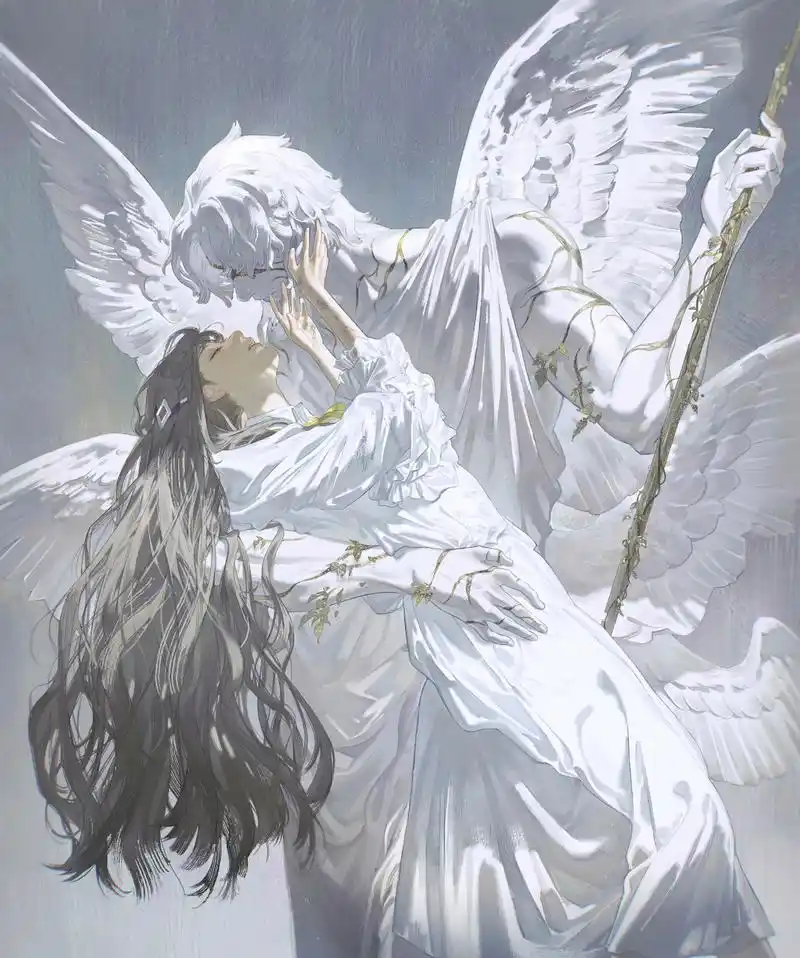 一组风格华丽的动漫角色插画欣赏,人物服饰,光影刻画十分精致,by 旳.