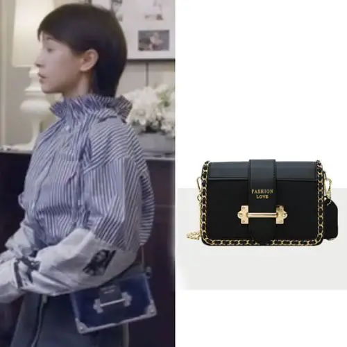 第二次也很美安安王子文同款包包百搭小方包单肩斜挎包chic女包