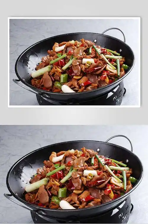 干锅香锅鸡胗餐饮图片