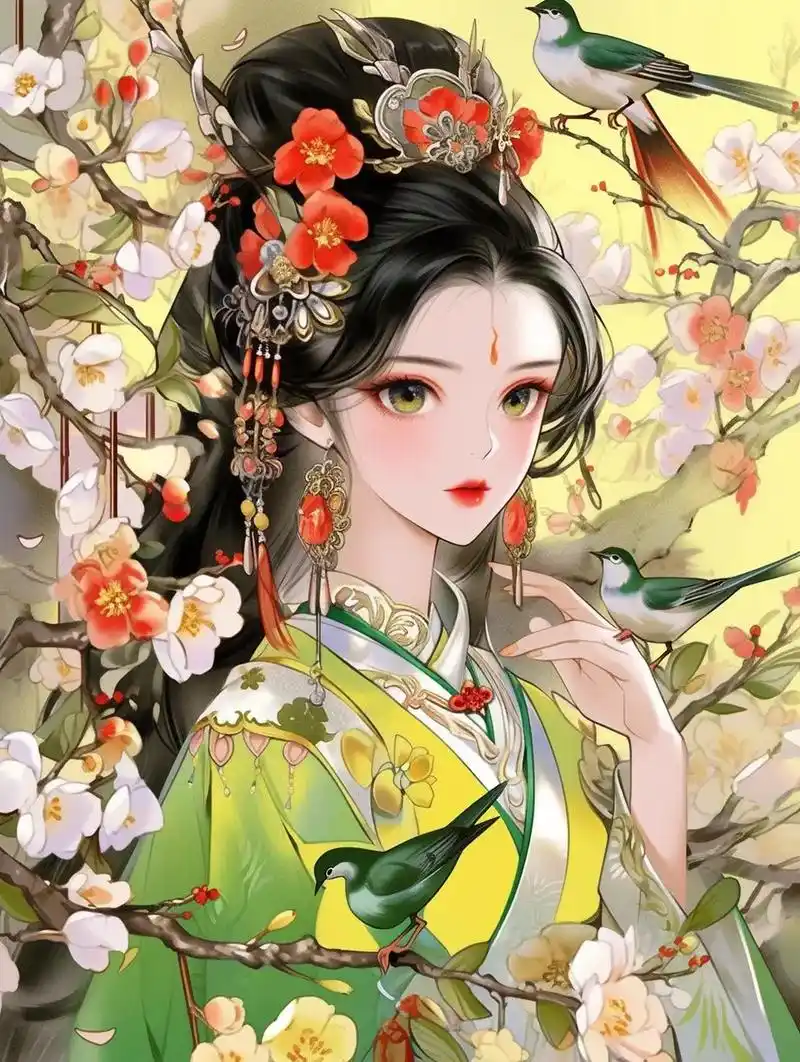 古风美女 #aigc一步之遥 #古装仙女插画图集 #当古画中 - 抖音