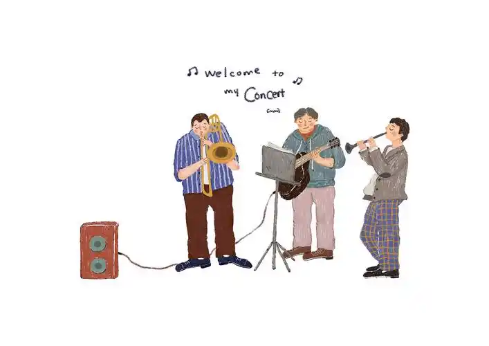欢迎你来听我的演唱会|插画|儿童插画|大番喜emma - 原创作品 - 站酷