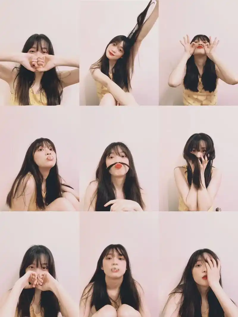 自拍九宫格姿势分享.是谁还不会自拍!快@你的闺蜜一起学起来 - 抖音