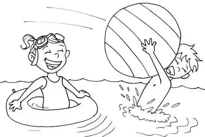 画一画夏天简笔画,可用在手账,手抄报中可爱手绘简笔画夏日家庭旅游