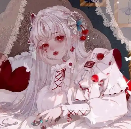 动漫头像复杂仙女仰头 - 性感女生头像!