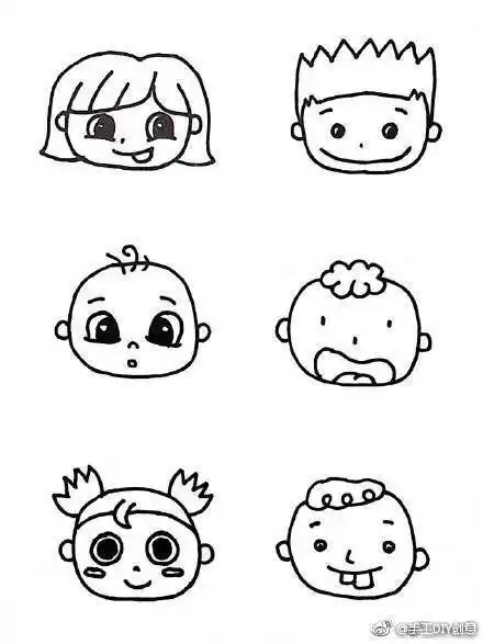 100个超萌人物简笔画
