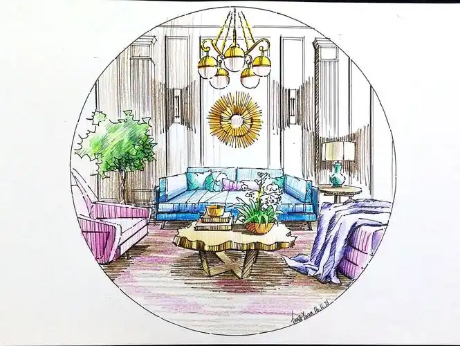 室内效果图表现|空间|家装设计|一叶手绘_原创作品-站酷zcool