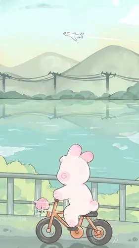 一组森系手绘壁纸,可爱治愈兔兔