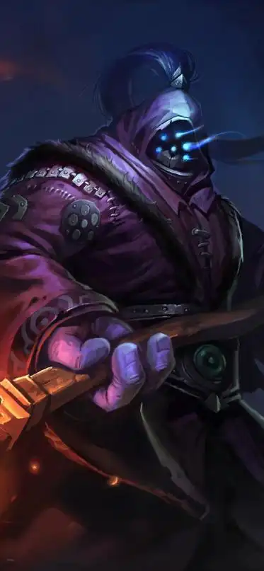 2k手机竖屏分辨率1242x2688英雄联盟武器大师贾克斯皮肤17壁纸