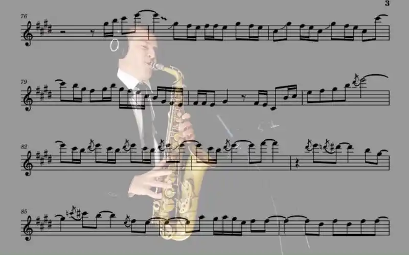 【萨克斯谱】time