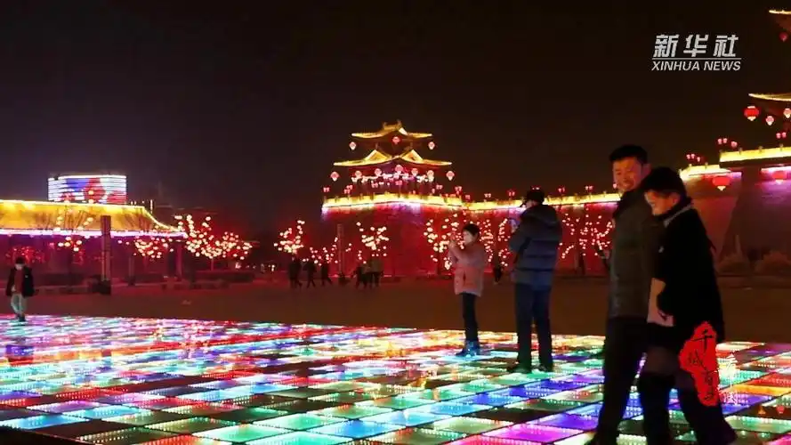 千城百县看中国河北魏县灯光璀璨年味浓郁