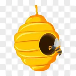 手绘马蜂窝免抠素材