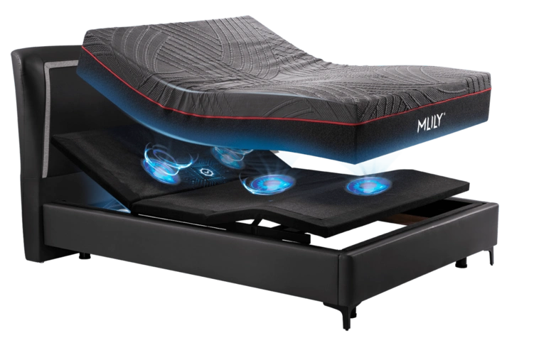 除了在智能床功能的创新研发上独具匠心之外,梦百合0压床垫也是一个大