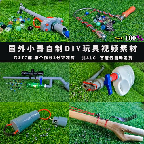 国外大神手工diy玩具自媒体热门中视频计划视频素材