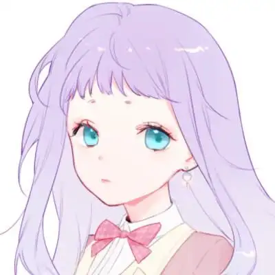 二次元卡通黑白头像