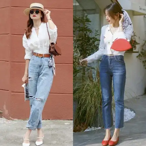 "九分牛仔裤"在搭配时,要注意这几个小细节