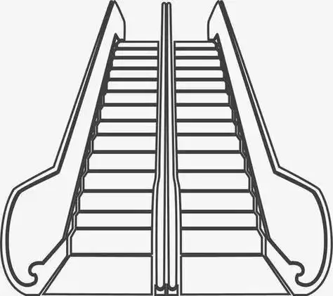 上楼梯下楼梯简笔画