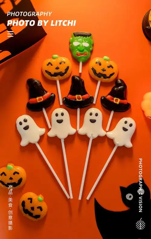 万圣节糖果圣诞节糖果主题拍摄