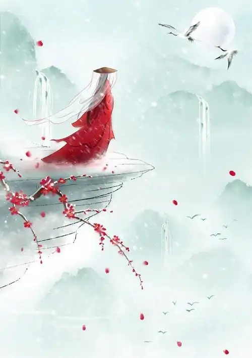 古风美女背影壁纸 | 青衫烟雨客,似是故人来