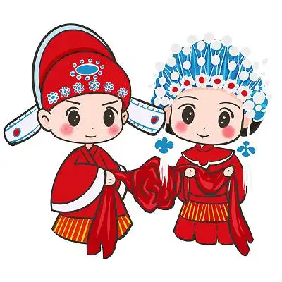 结婚粉色插画水彩插画水彩花卉背景古风水彩清新花卉线描婚礼卡片邀请