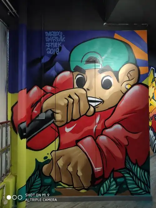 hiphop元素涂鸦墙|插画|新锐潮流插画|晨鸣达 - 原创作品 - 站酷