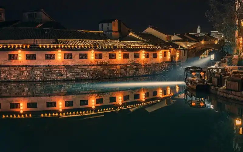 电脑壁纸 风景 江南水乡的唯美夜色
