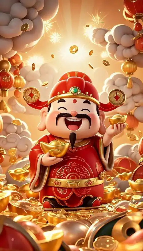 初五迎财神好运壁纸及贴士