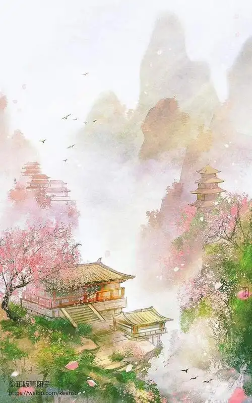 古风中国风插画壁纸,这意境太美了