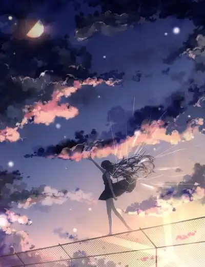 人物 森系 手绘 水彩 涂鸦 星空 唯美 意境 背景 二次元 小清新 治愈