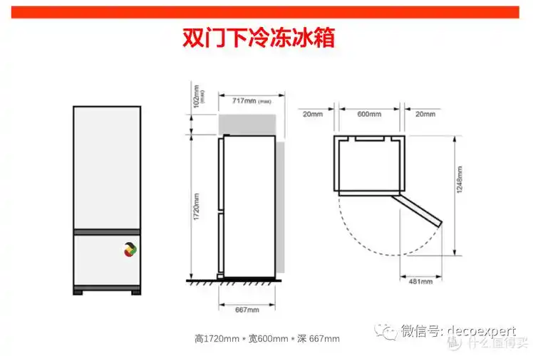 冰箱的尺寸汇总合集反手一个收藏