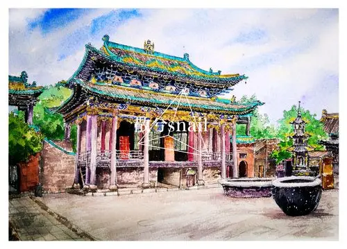 水彩平遥系列