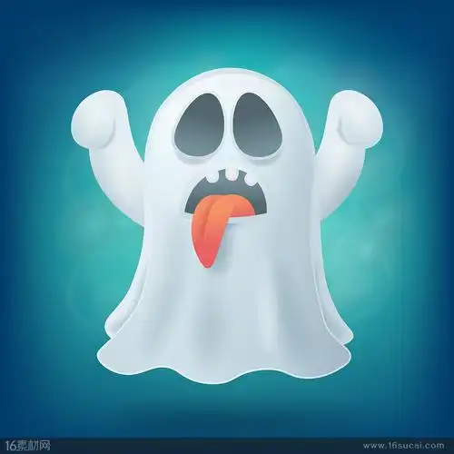 吐舌头的万圣节小鬼矢量素材