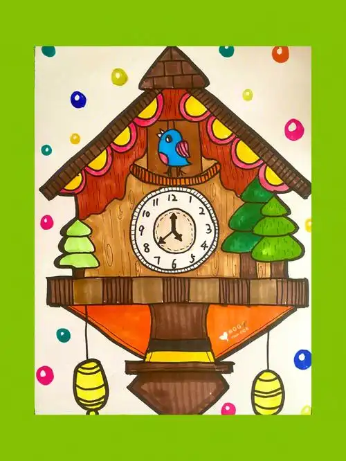 儿童画钟表咕咕咕