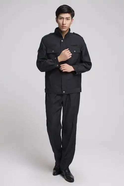 春秋执勤服夹克款长袖工作秋季制服男女式小区物业保安服套装治保巡逻